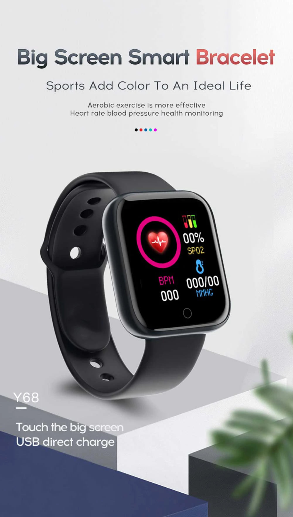 Multifunctional Smart Watch Men Women Bluetooth Connected Phone Music Fitness Sports Bracelet Sleep Monitor