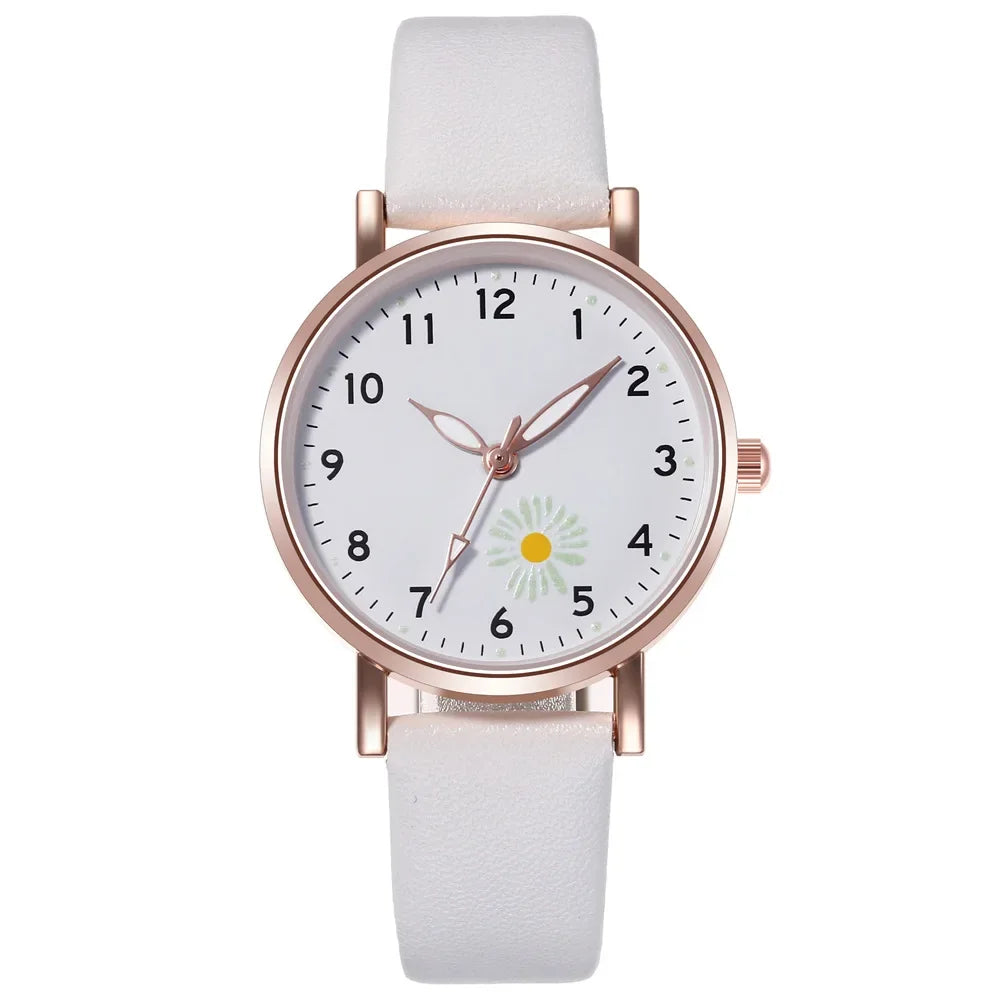 Trendy Ladies Wrist Watches Luminous Women Simple Watches Casual Leather StrapWatch Clock Femme