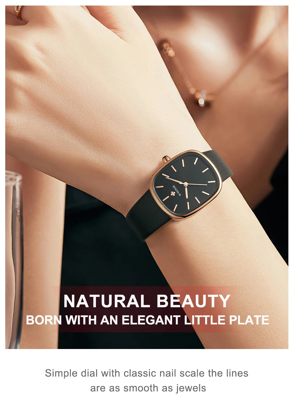 2024 Women Watch Fashion Leather Quartz Bracelet Watch Top Brand Luxury Waterproof Ladies Wristwatch Montre