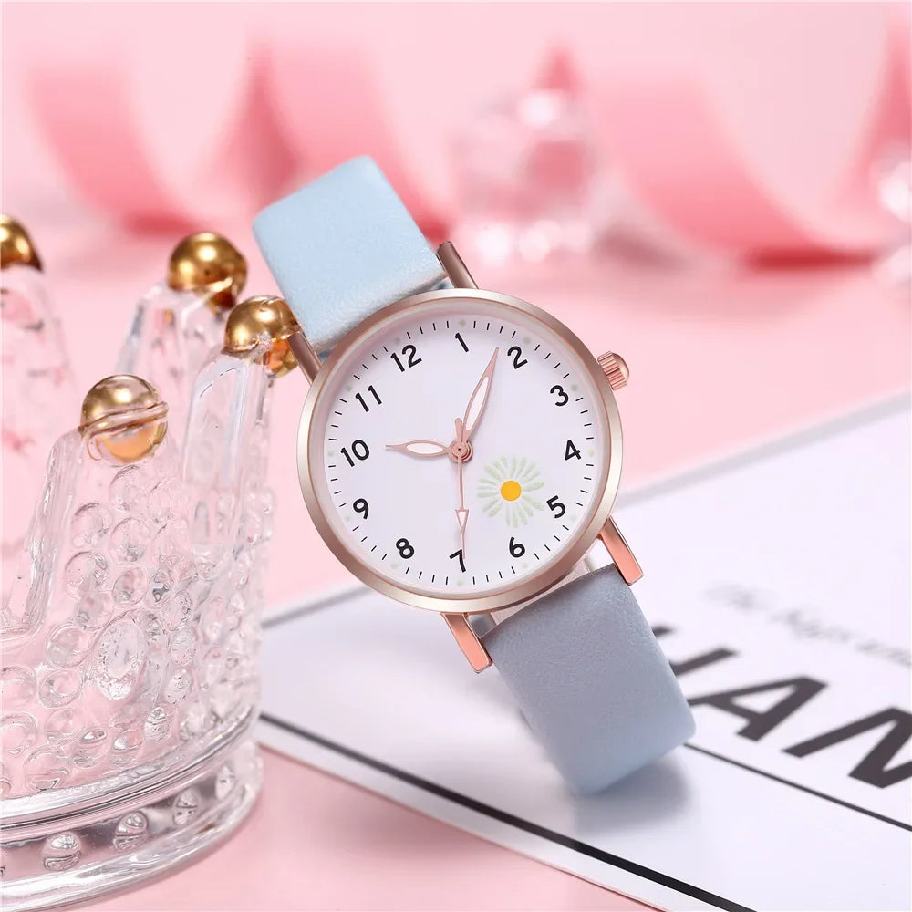 Trendy Ladies Wrist Watches Luminous Women Simple Watches Casual Leather StrapWatch Clock Femme