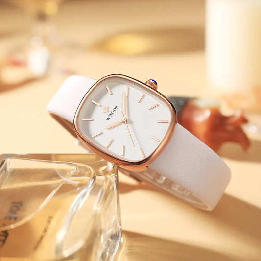 2024 Women Watch Fashion Leather Quartz Bracelet Watch Top Brand Luxury Waterproof Ladies Wristwatch Montre