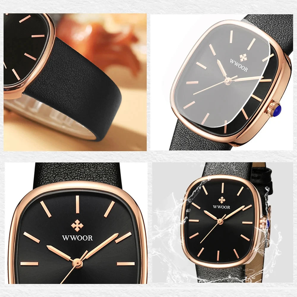 2024 Women Watch Fashion Leather Quartz Bracelet Watch Top Brand Luxury Waterproof Ladies Wristwatch Montre