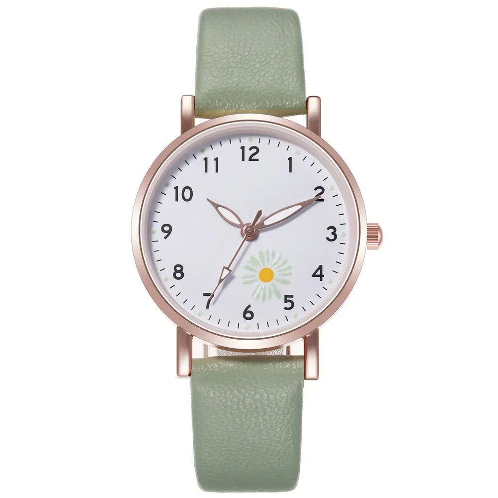 Trendy Ladies Wrist Watches Luminous Women Simple Watches Casual Leather StrapWatch Clock Femme