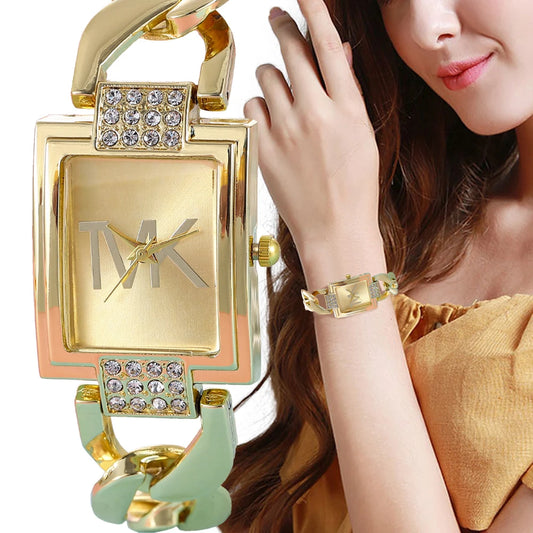 Luxury Brand Women's Watch Fashion Elegant Style Metal Strap Square Trend Watch for Women Woman's Wristwatch Clock