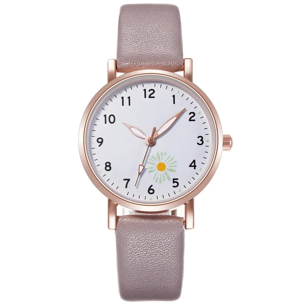 Trendy Ladies Wrist Watches Luminous Women Simple Watches Casual Leather StrapWatch Clock Femme