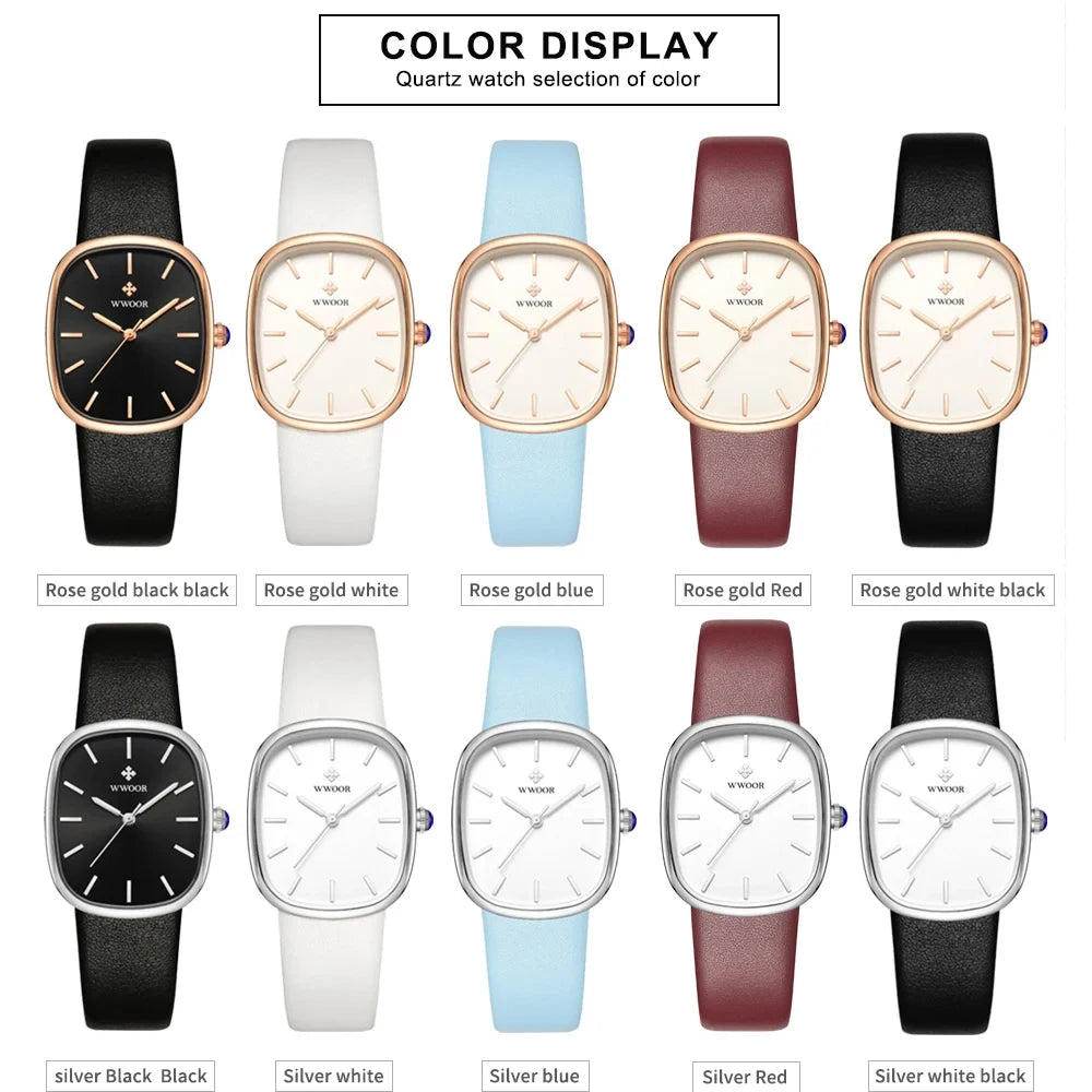 2024 Women Watch Fashion Leather Quartz Bracelet Watch Top Brand Luxury Waterproof Ladies Wristwatch Montre