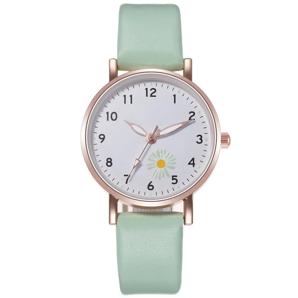 Trendy Ladies Wrist Watches Luminous Women Simple Watches Casual Leather StrapWatch Clock Femme