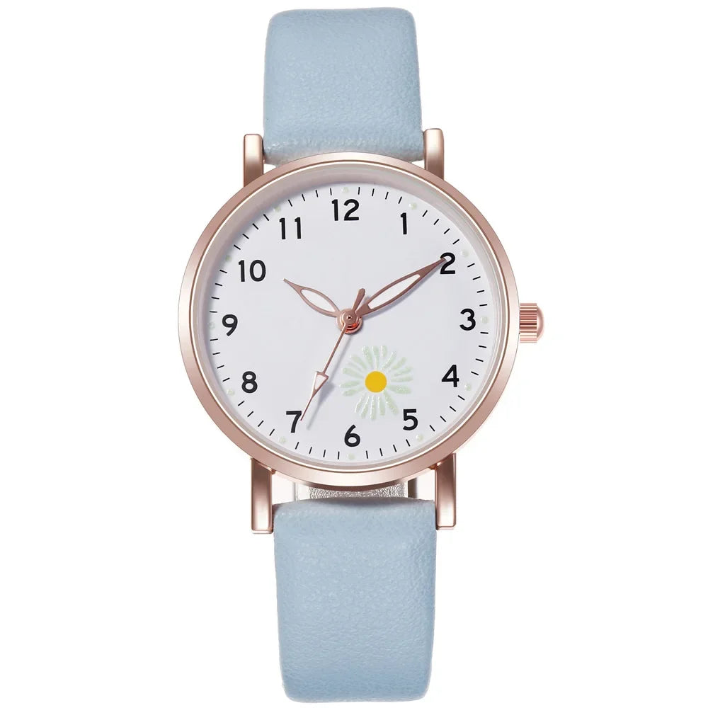 Trendy Ladies Wrist Watches Luminous Women Simple Watches Casual Leather StrapWatch Clock Femme