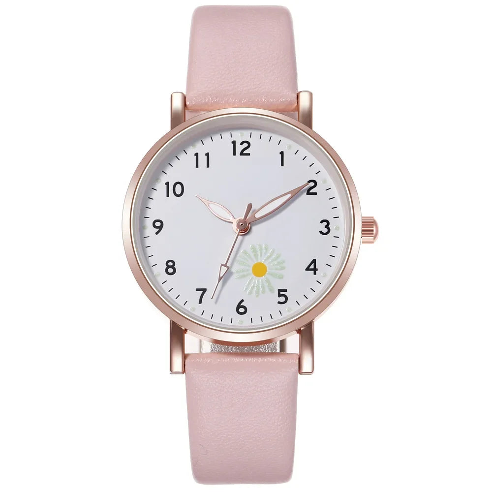 Trendy Ladies Wrist Watches Luminous Women Simple Watches Casual Leather StrapWatch Clock Femme